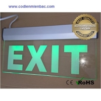 Đèn exit thủy tinh chống cháy cao cấp-Lilang